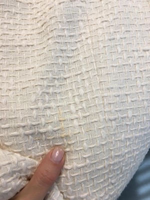 Lot 10 - A Chanel by Karl Lagerfeld white cotton tweed suit, Spring-Summer 2012