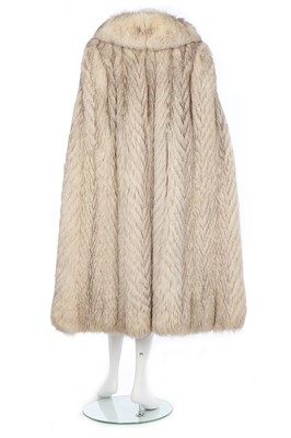 Lot 5 - A JOS Fourrures arctic fox fur cape, 1970s,...