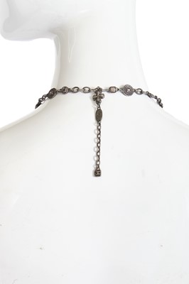 Lot 25 - A Chanel by Karl Lagerfeld silvertone chain necklace, Autumn-Winter 1998-99