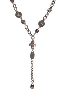 Lot 25 - A Chanel by Karl Lagerfeld silvertone chain necklace, Autumn-Winter 1998-99
