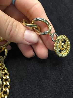 Lot 48 - A Chanel by Karl Lagerfeld gilt chain necklace, 1989