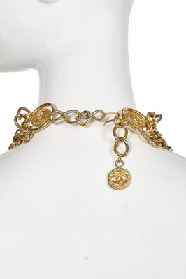 Lot 48 - A Chanel by Karl Lagerfeld gilt chain necklace, 1989