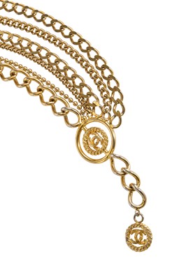 Lot 48 - A Chanel by Karl Lagerfeld gilt chain necklace, 1989