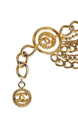 Lot 48 - A Chanel by Karl Lagerfeld gilt chain necklace, 1989