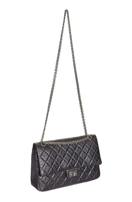 Lot 12 - A Chanel 2.55 Reissue black leather flap bag, 2009-2010