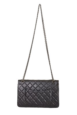 Lot 12 - A Chanel 2.55 Reissue black leather flap bag, 2009-2010