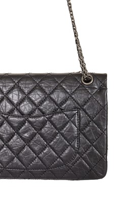 Lot 12 - A Chanel 2.55 Reissue black leather flap bag, 2009-2010