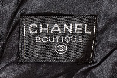 Lot 50 - A Chanel by Karl Lagerfeld black silk taffeta evening dress, Spring-Summer 1986