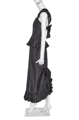 Lot 50 - A Chanel by Karl Lagerfeld black silk taffeta evening dress, Spring-Summer 1986