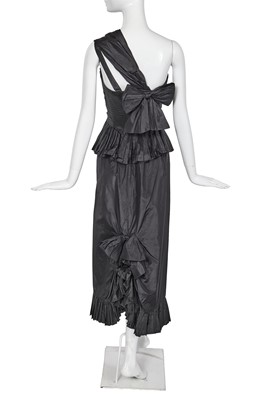 Lot 50 - A Chanel by Karl Lagerfeld black silk taffeta evening dress, Spring-Summer 1986