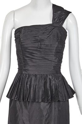 Lot 50 - A Chanel by Karl Lagerfeld black silk taffeta evening dress, Spring-Summer 1986