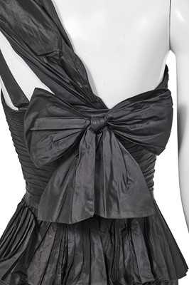 Lot 50 - A Chanel by Karl Lagerfeld black silk taffeta evening dress, Spring-Summer 1986