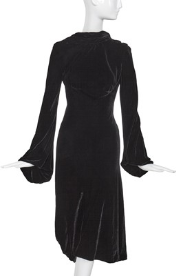 Lot 150 - An Alexander McQueen black velvet dress, Pre-Fall 2009