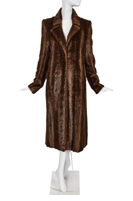 Lot 116 - An Off-White by Virgil Abloh faux mink coat, Pre-Fall 2020