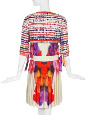 Lot 13 - Chanel by Karl Lagerfeld silk and ribbon tweed ensemble, 'Boulevard' collection, Spring-Summer 2015