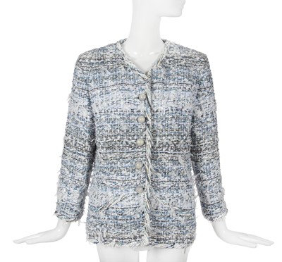 Lot 3 - A Chanel by Karl Lagerfeld tweed jacket, 'Waterfalls' collection, Spring-Summer 2018