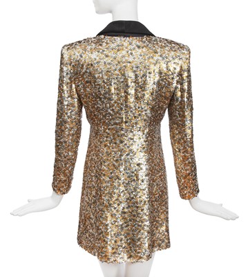 Lot 6 - A Chanel by Karl Lagerfeld sequined 'Le Smoking' cocktail dress, 'Paris Cosmopolite' collection, Metiers d'Art, Pre-Fall 2017