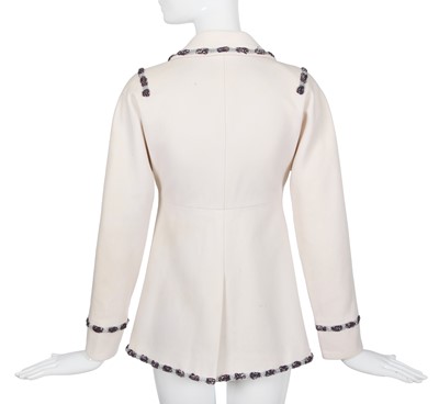 Lot 27 - A Chanel by Karl Lagerfeld ivory wool blazer, 'Paris-Bombay' collection, Métiers d'Art, Pre-Fall 2012