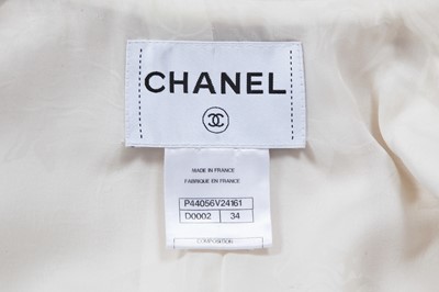 Lot 27 - A Chanel by Karl Lagerfeld ivory wool blazer, 'Paris-Bombay' collection, Métiers d'Art, Pre-Fall 2012