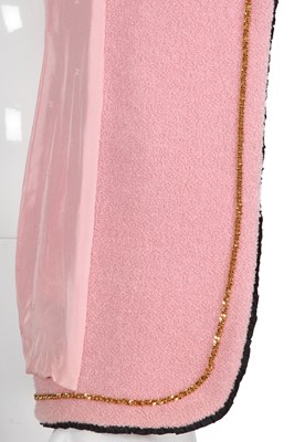 Lot 78 - A Chanel by Karl Lagerfeld pink bouclé wool jacket, Cruise collection, 1994