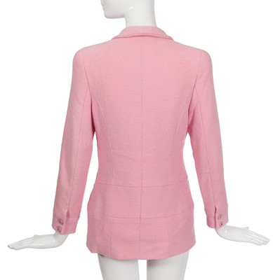 Lot 80 - A Chanel by Karl Lagerfeld pink tweed jacket, Spring-Summer 1996