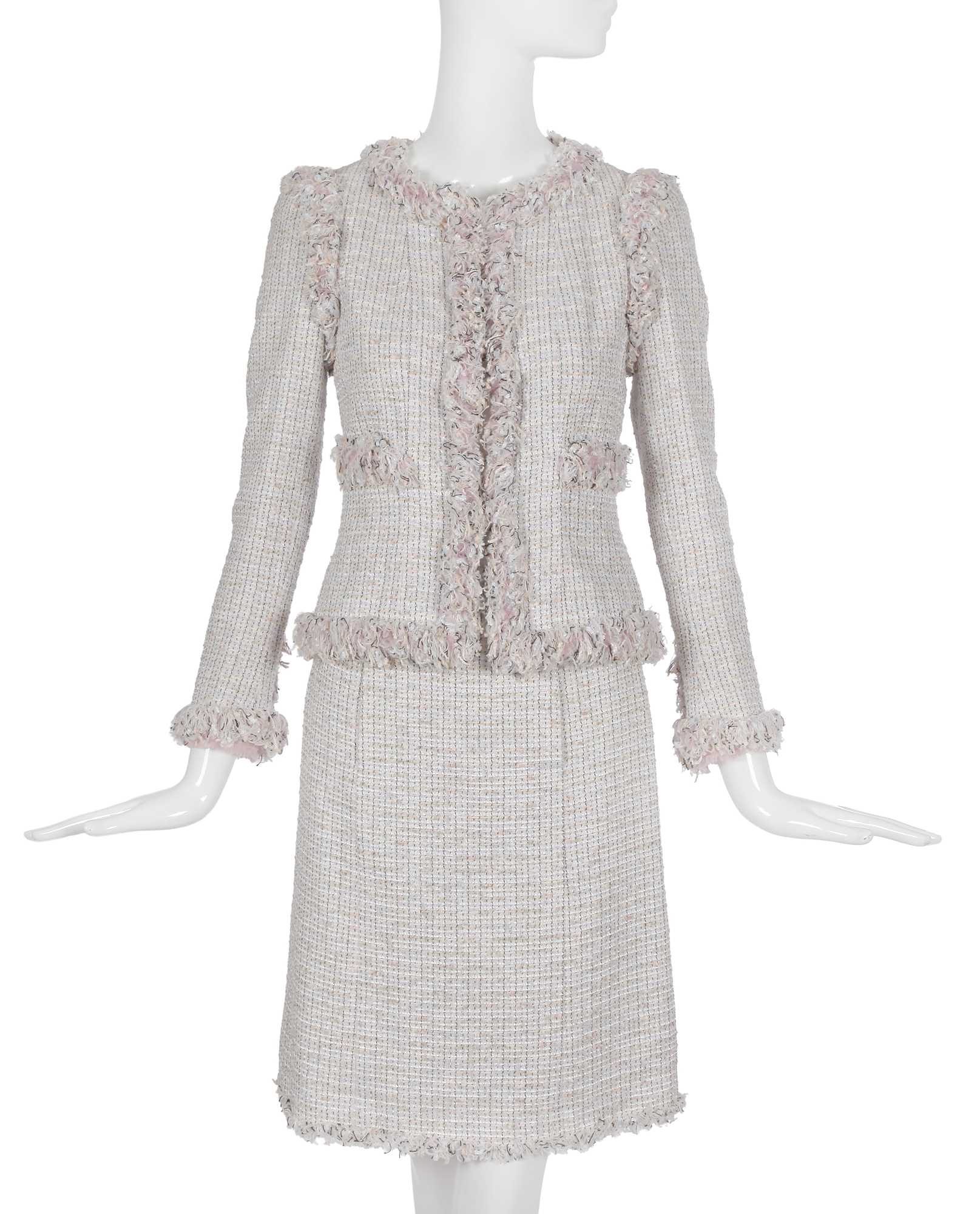 Lot 67 - A Chanel by Karl Lagerfeld tweed suit, Spring-Summer 2004