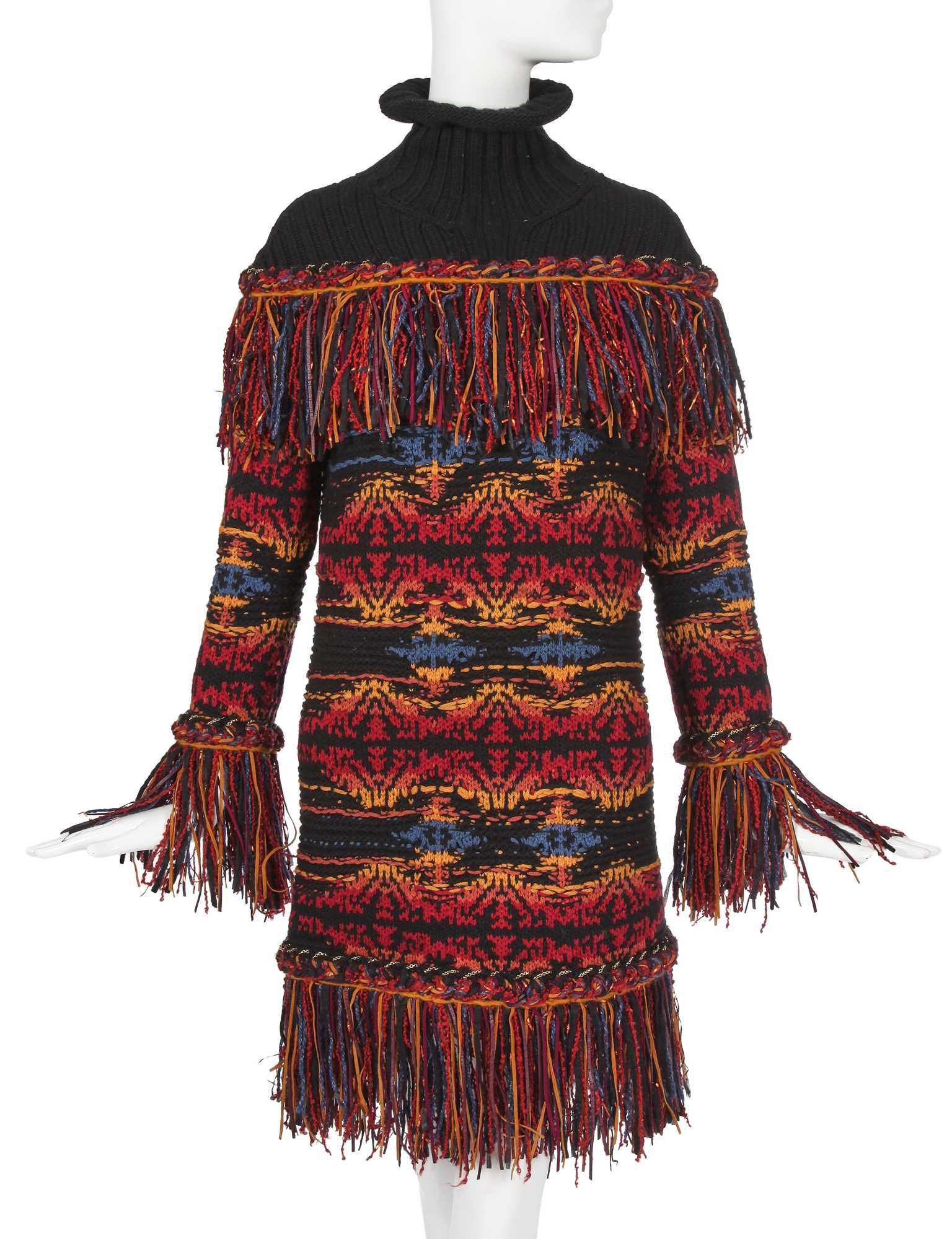 Lot 21 - A Chanel by Karl Lagerfeld sweater dress, 'Paris-Dallas' collection, Métiers d'Art, Pre-Fall 2014
