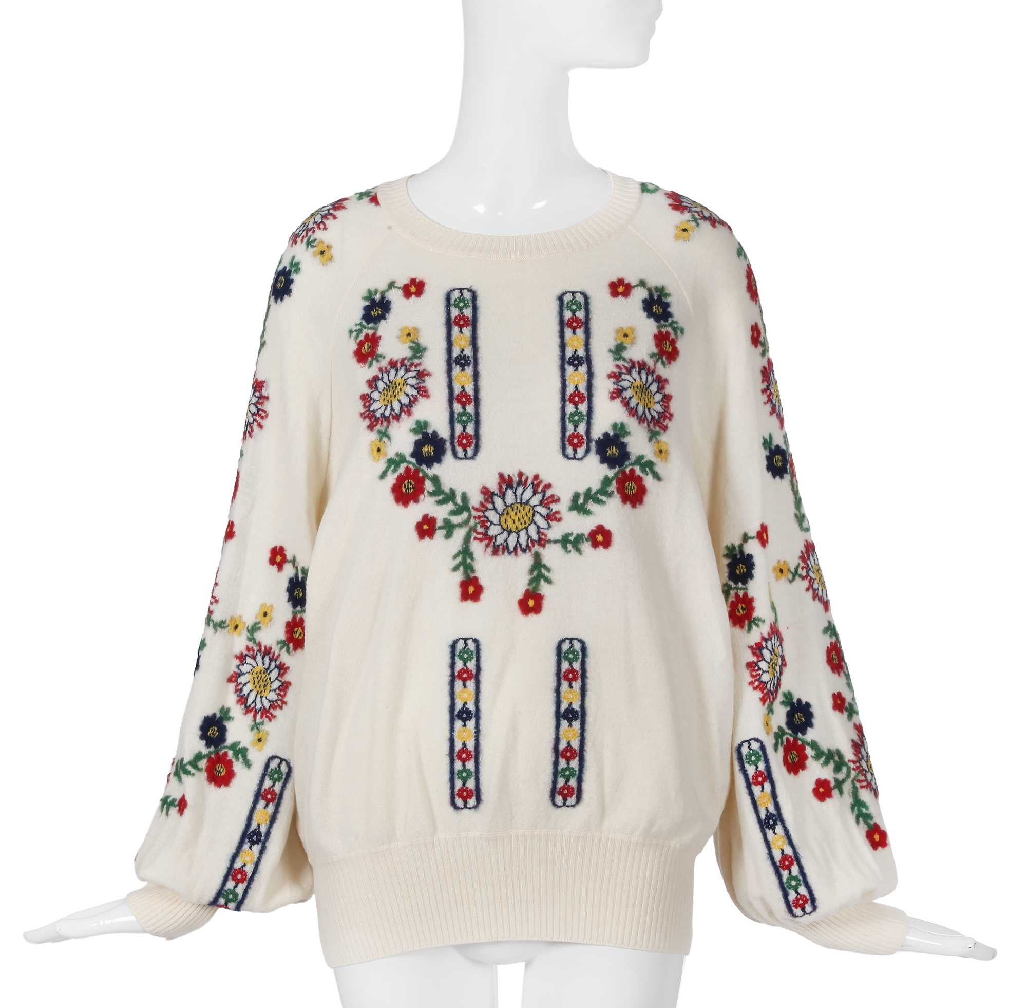 Lot 12 - A Chanel by Karl Lagerfeld floral sweater, 'Paris-Salzburg' collection, Métiers d'Art, Pre-Fall 2015