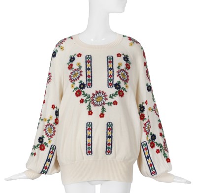 Lot 12 - A Chanel by Karl Lagerfeld floral sweater, 'Paris-Salzburg' collection, Métiers d'Art, Pre-Fall 2015