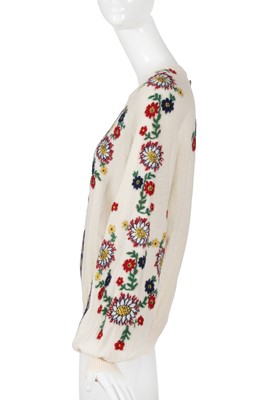 Lot 12 - A Chanel by Karl Lagerfeld floral sweater, 'Paris-Salzburg' collection, Métiers d'Art, Pre-Fall 2015
