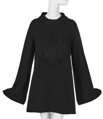 Lot 37 - A Chanel by Karl Lagerfeld black knitted cashmere jumper, 'Paris-Shanghai' collection, Métiers d'Art, Pre-Fall 2010
