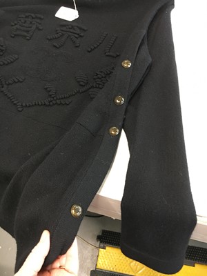 Lot 37 - A Chanel by Karl Lagerfeld black knitted cashmere jumper, 'Paris-Shanghai' collection, Métiers d'Art, Pre-Fall 2010