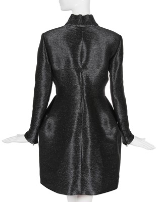 Lot 36 - A Chanel by Karl Lagerfeld black lamé coat, 'Paris-Shanghai' collection, Métiers d'Art, Pre-Fall 2010