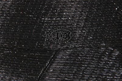 Lot 36 - A Chanel by Karl Lagerfeld black lamé coat, 'Paris-Shanghai' collection, Métiers d'Art, Pre-Fall 2010