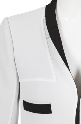 Lot 17 - A Chanel by Karl Lagerfeld white crêpe evening jacket, Spring-Summer 2014