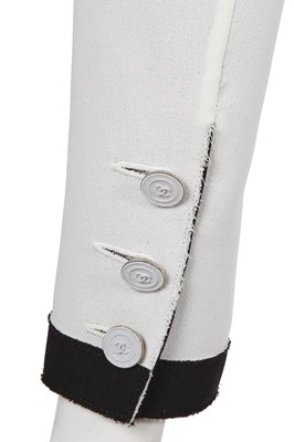 Lot 17 - A Chanel by Karl Lagerfeld white crêpe evening jacket, Spring-Summer 2014