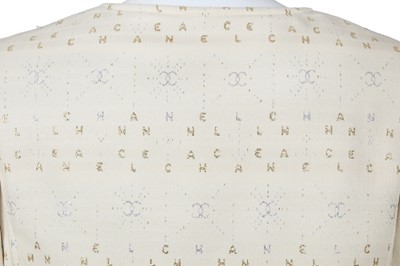 Lot 70 - A Chanel by Karl Lagerfeld cream wool blend coat, Autumn-Winter 2001-02