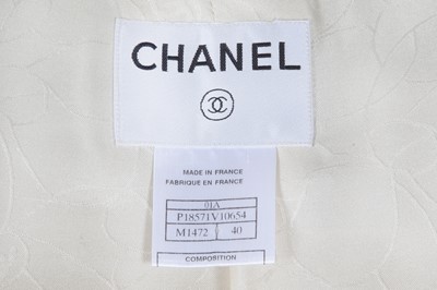 Lot 70 - A Chanel by Karl Lagerfeld cream wool blend coat, Autumn-Winter 2001-02