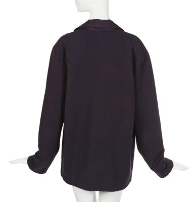Lot 57 - A Chanel by Karl Lagerfeld men's navy blue jersey jacket, Spring-Summer 2007