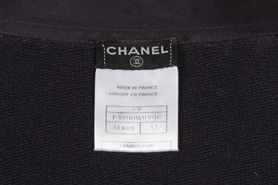 Lot 57 - A Chanel by Karl Lagerfeld men's navy blue jersey jacket, Spring-Summer 2007