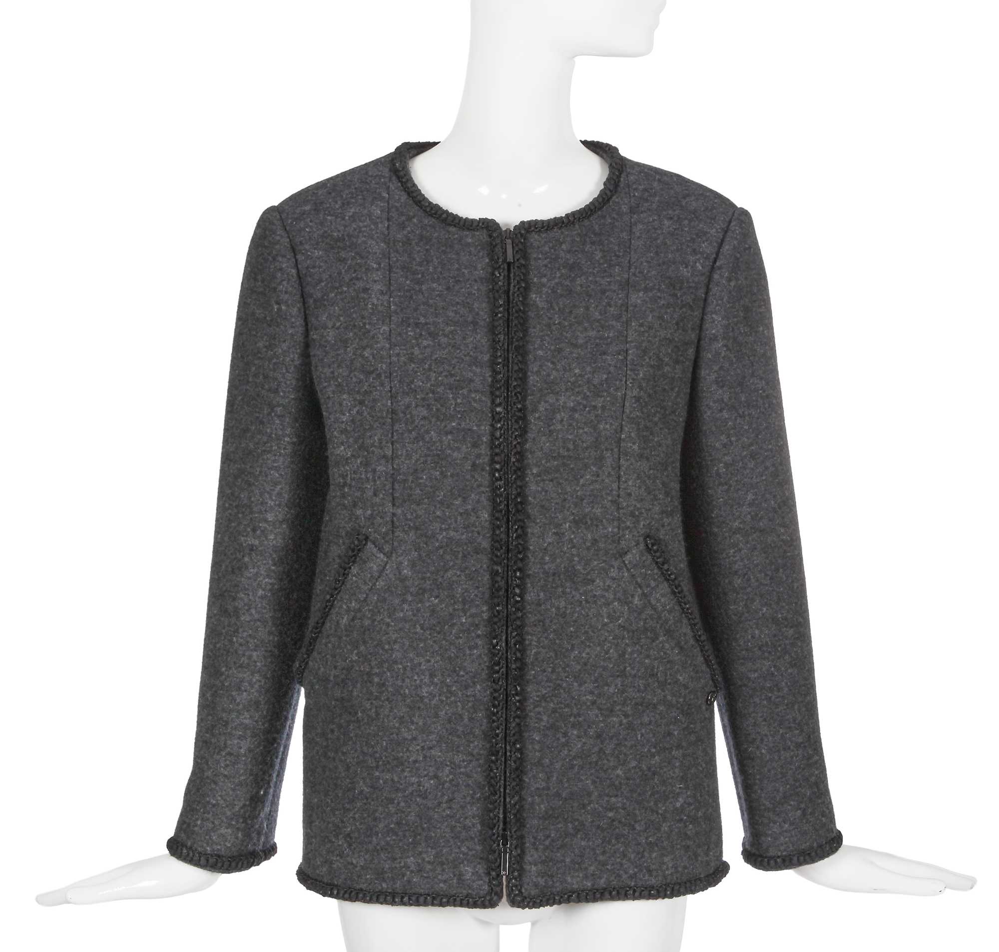 Lot 11 - A Chanel by Karl Lagerfeld grey tweed jacket, 'Paris-Salzburg' collection, Métiers d'Art, Pre-Fall 2015