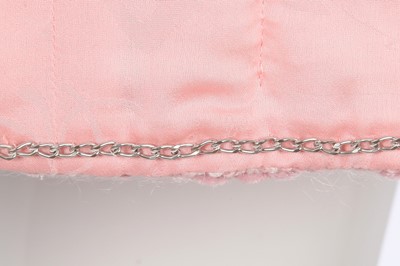 Lot 14 - A Chanel by Karl Lagerfeld pink and white tweed jacket, 'Supermarket' collection, Autumn-Winter 2014-15