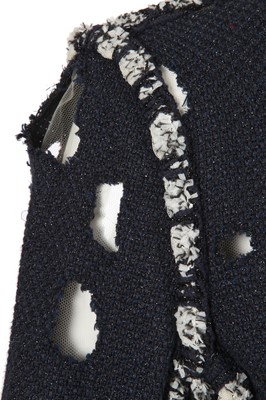Lot 31 - A Chanel by Karl Lagerfeld blue fantasy tweed jacket, Spring-Summer 2011