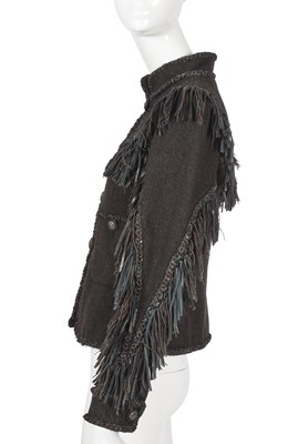 Lot 22 - A Chanel by Karl Lagerfeld black wool jacket, 'Paris-Dallas' collection, Métiers d'Art, Pre-Fall 2014