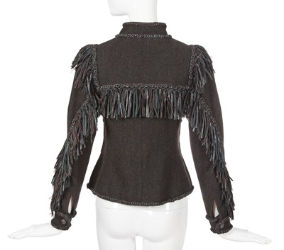Lot 22 - A Chanel by Karl Lagerfeld black wool jacket, 'Paris-Dallas' collection, Métiers d'Art, Pre-Fall 2014