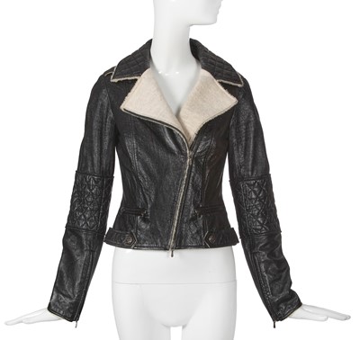 Lot 34 - A Chanel by Karl Lagerfeld black lambskin jacket, circa 2011