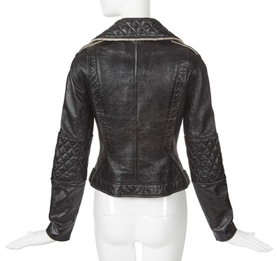 Lot 34 - A Chanel by Karl Lagerfeld black lambskin jacket, circa 2011
