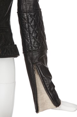 Lot 34 - A Chanel by Karl Lagerfeld black lambskin jacket, circa 2011