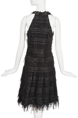 Lot 66 - A Chanel by Karl Lagerfeld embellished black tweed cocktail dress, Autumn-Winter 2005-06