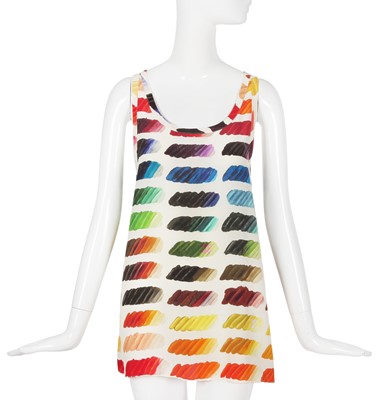 Lot 23 - A Chanel by Karl Lagerfeld printed silk sleeveless top, Spring-Summer 2014